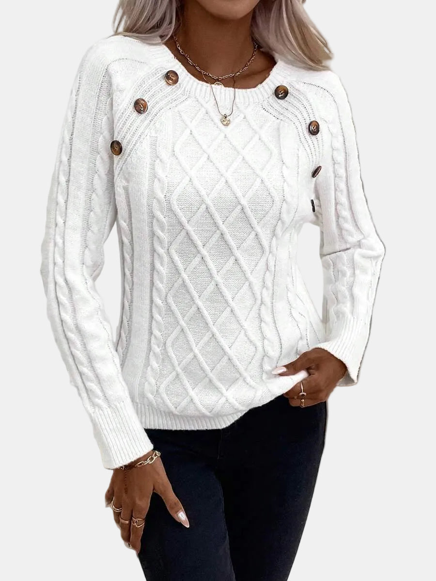 Clara | Jersey de Punto con Botones para Damas