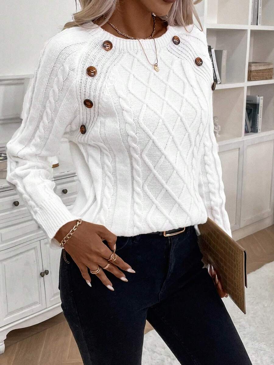 Clara | Jersey de Punto con Botones para Damas