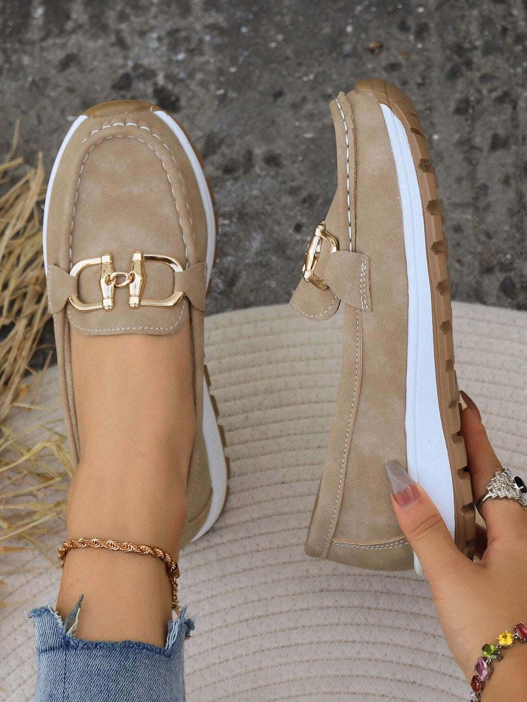 Ellie | Mocasines planos con hebilla