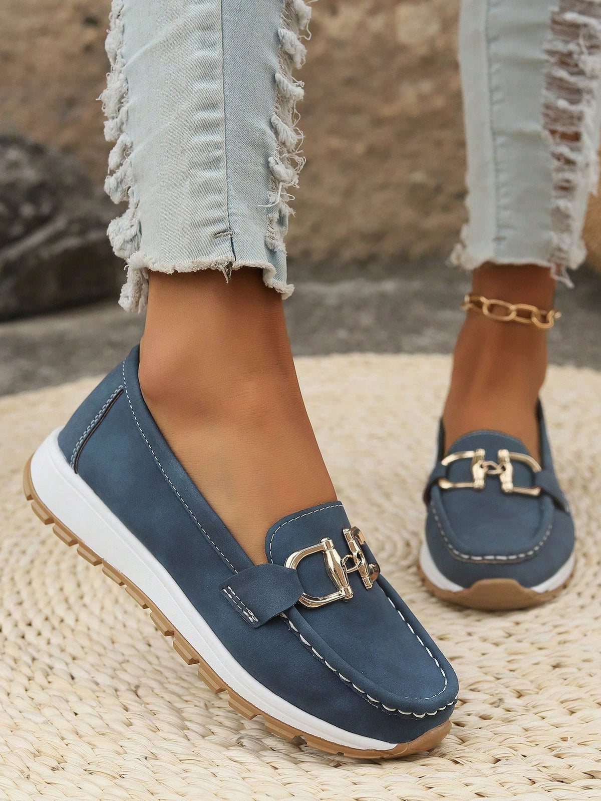 Ellie | Mocasines planos con hebilla