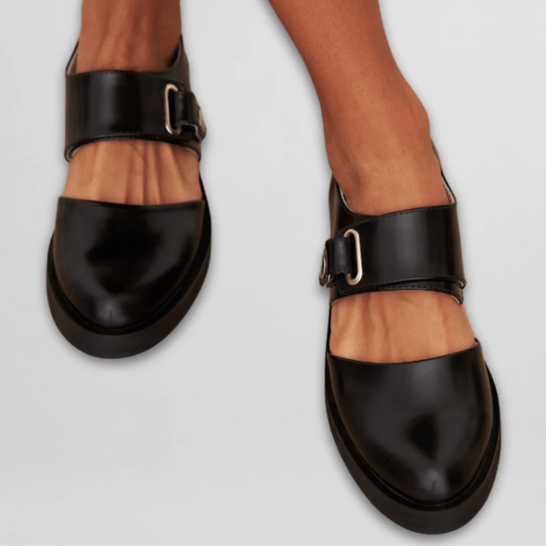 ANGELINA | Zapatos Mary Jane de piel con hebilla