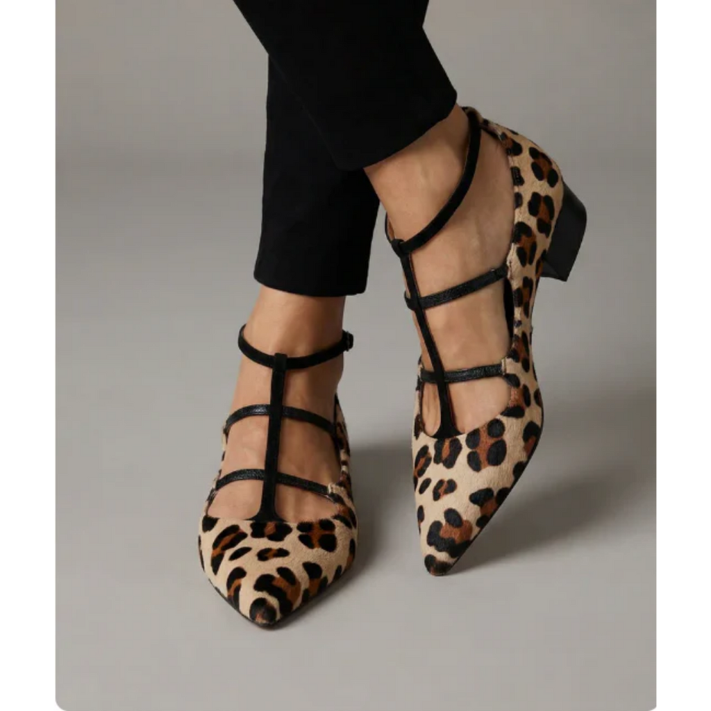 Bailarinas de estampado animal con tirantes
