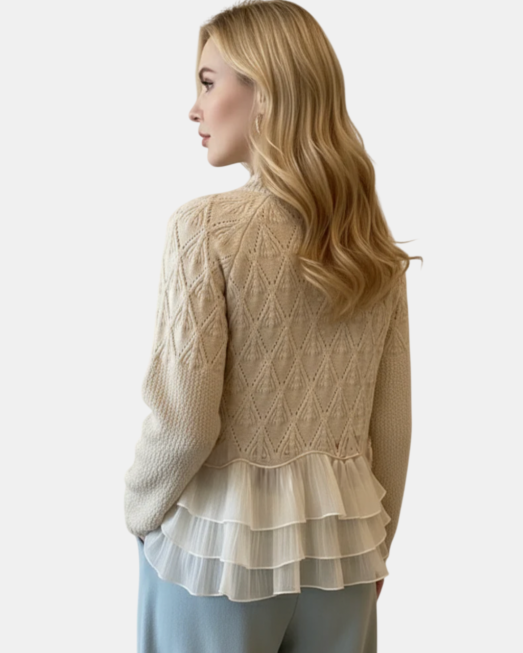 Clara | Jersey de Punto con Volantes