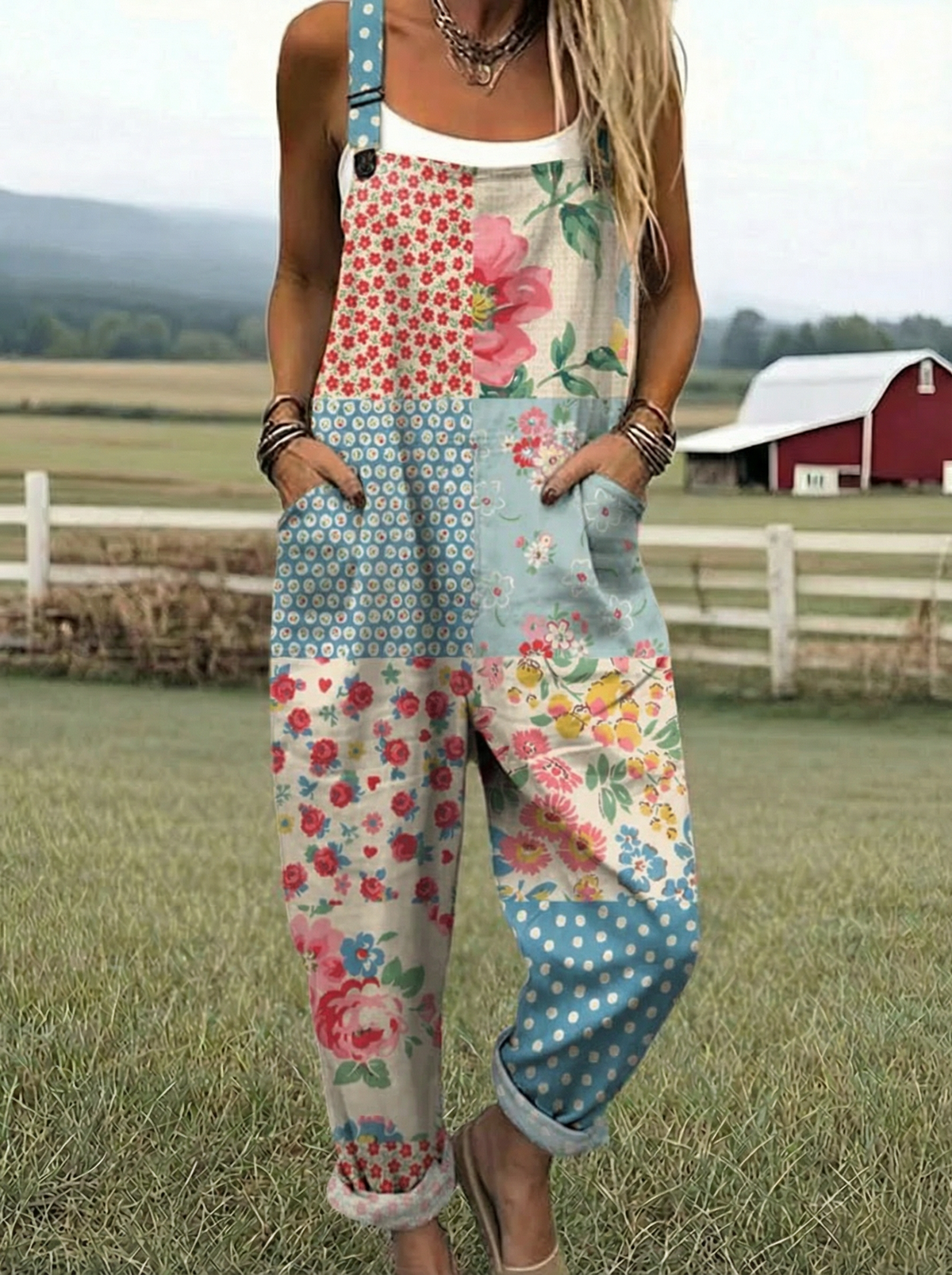 Emily | Mono Patchwork Blossom