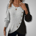 Elora | Jersey Elegante de Punto con Botonadura Frontal