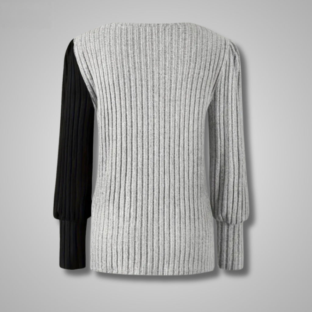 Elora | Jersey Elegante de Punto con Botonadura Frontal