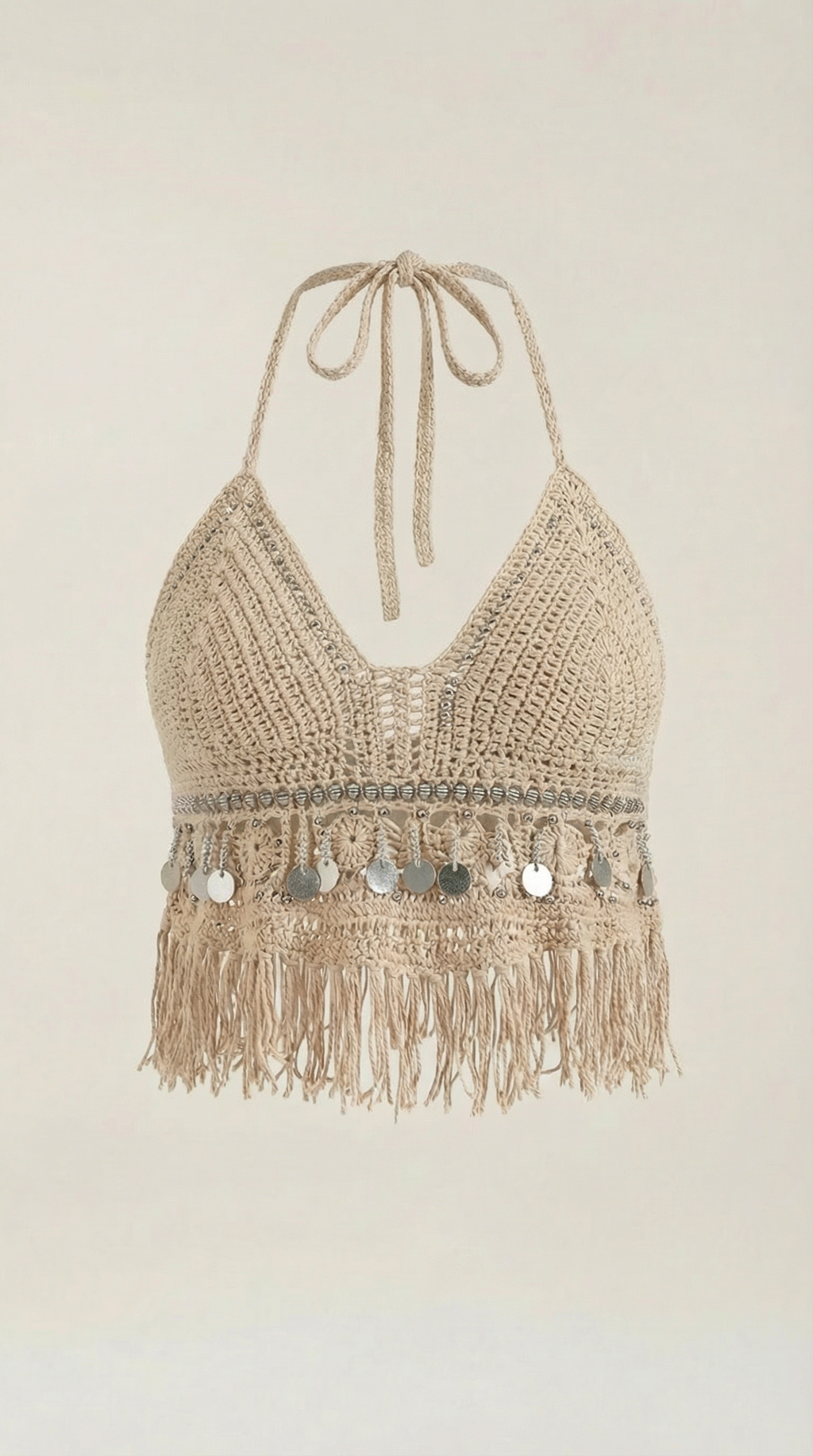 Brandy Boho Knit Halter Top