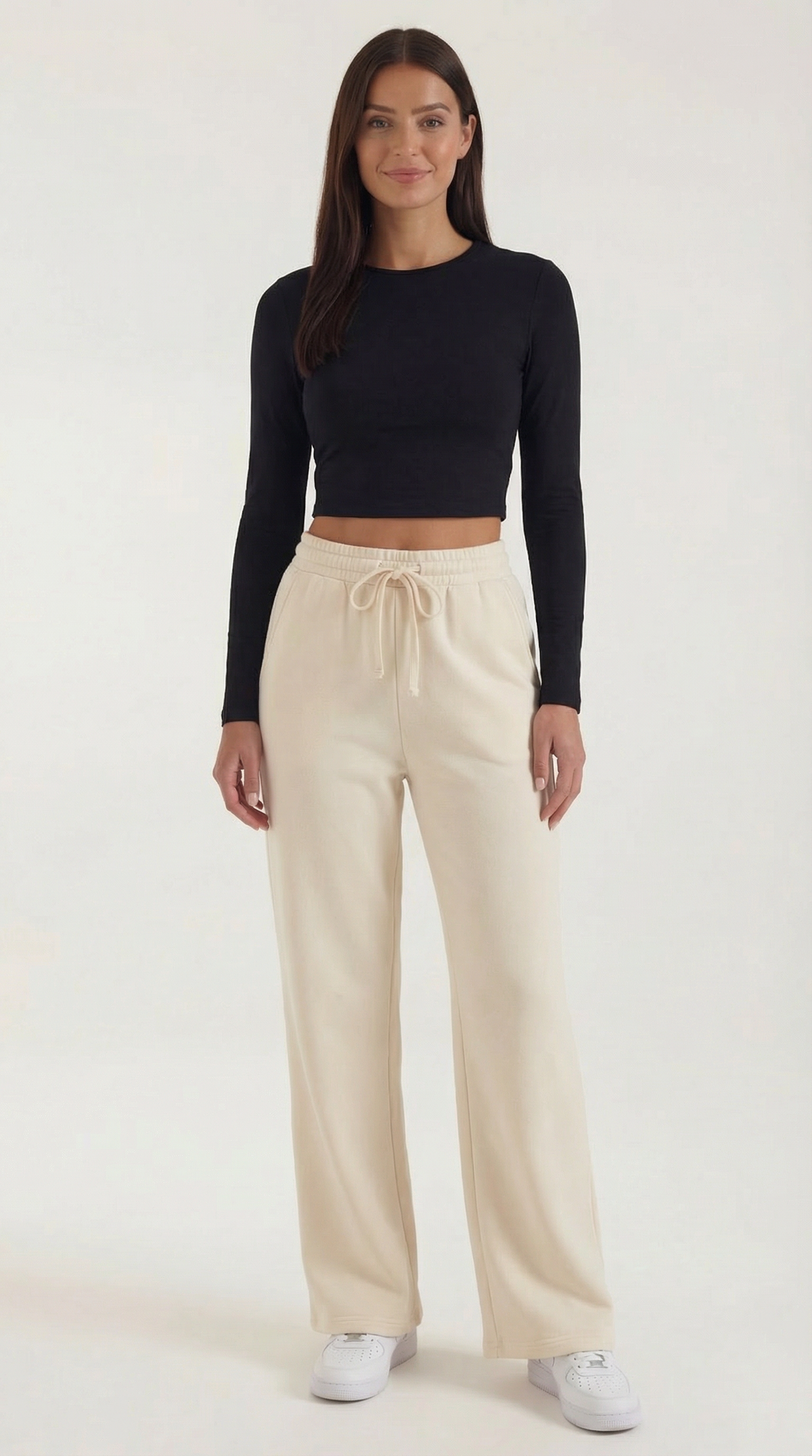 Karen Long Sleeve Crop Top